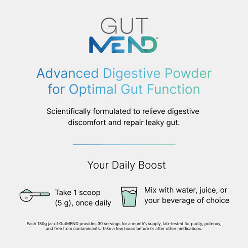 GutMEND® | Digestive Health Powder (Probiotic Free)