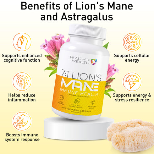 Lion's Mane + Astragalus Cognitive & Immune Support