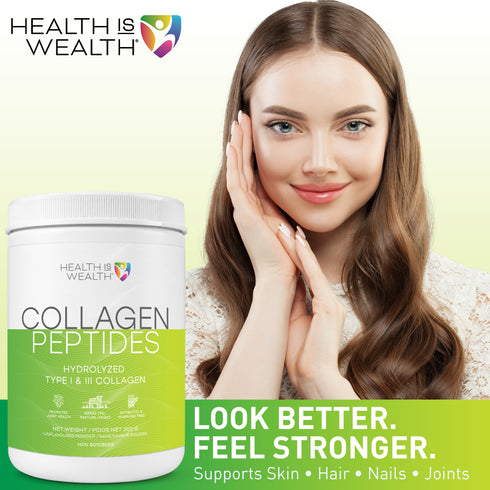 COLLAGEN - Hydrolyzed Bovine Type I & III Unflavored Powder