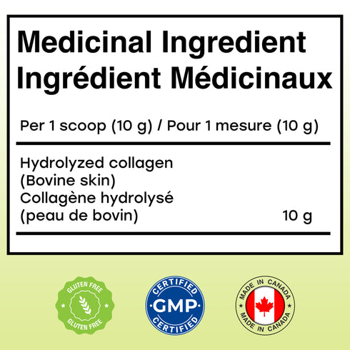 COLLAGEN - Hydrolyzed Bovine Type I & III Unflavored Powder