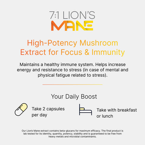 7:1 LION'S MANE + 10:1 ASTRAGALUS | Cognitive & Immune Support